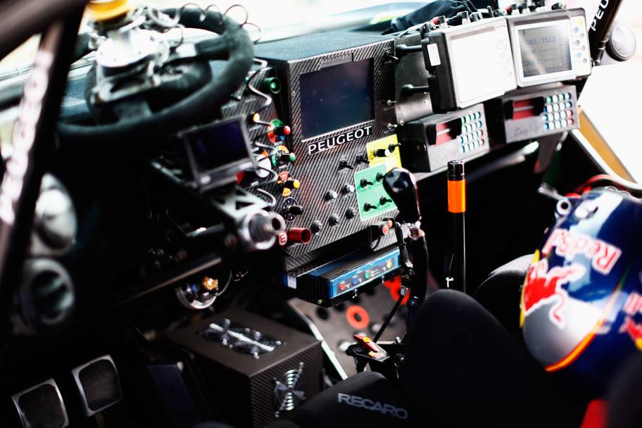 Il cockpit della Peugeot. Getty